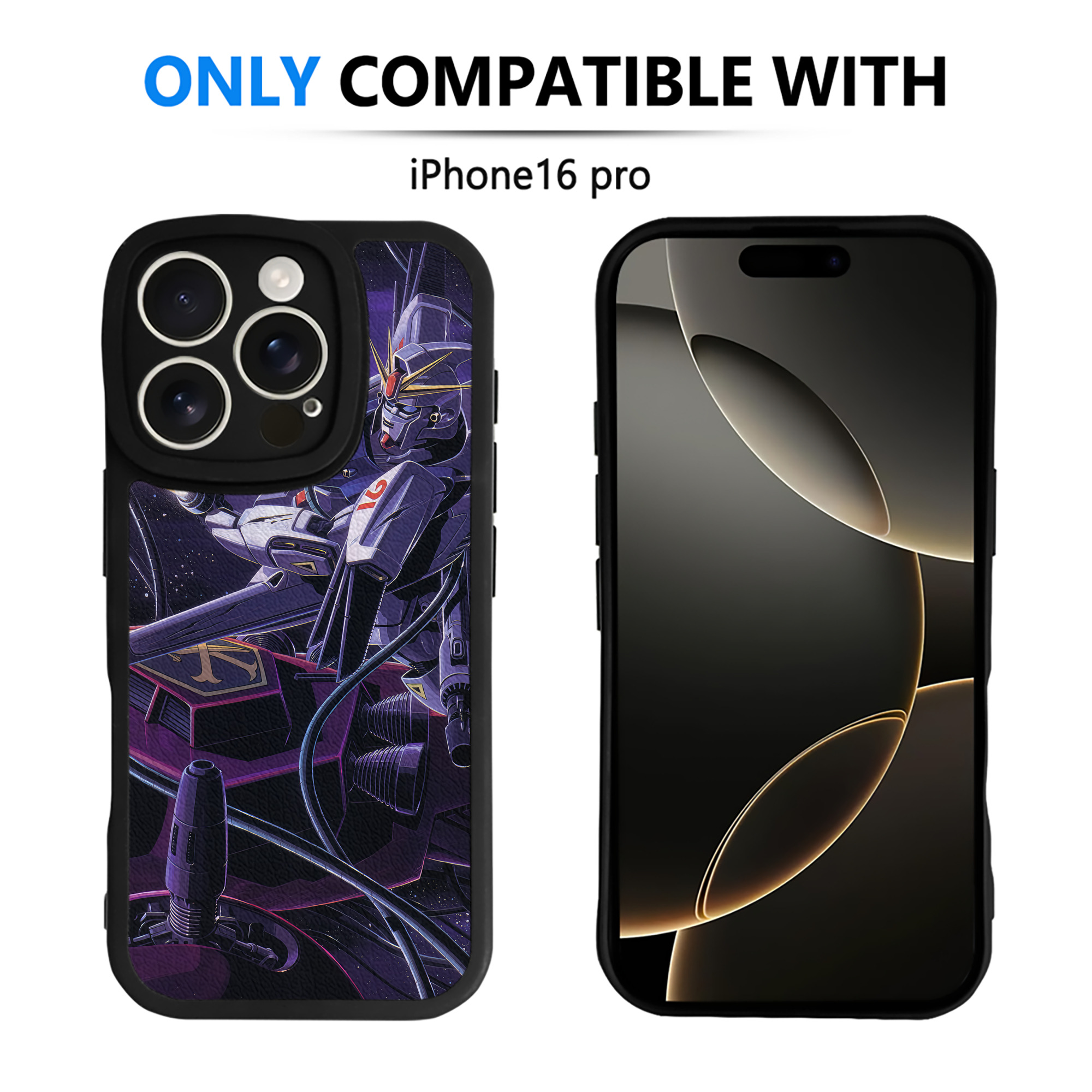 （画像用） 機動戦士ガンダム Mobile Suit Gundam 【iPhone 16シリーズ対応】シリコンスマホケース（レザー調） 材質：シリコン
